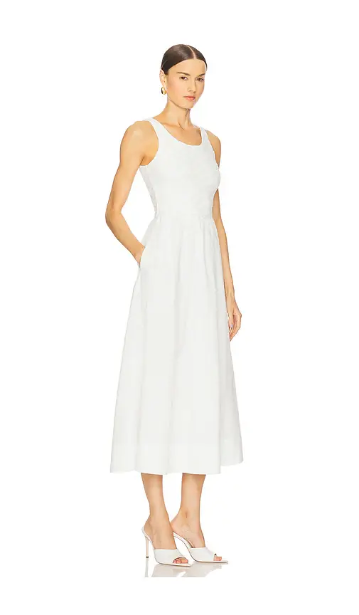 Bardot Bryony Lace Poplin Midi Dress | Thumbnail 2 Bardot Bryony Lace Poplin Midi Dress | Thumbnail 2