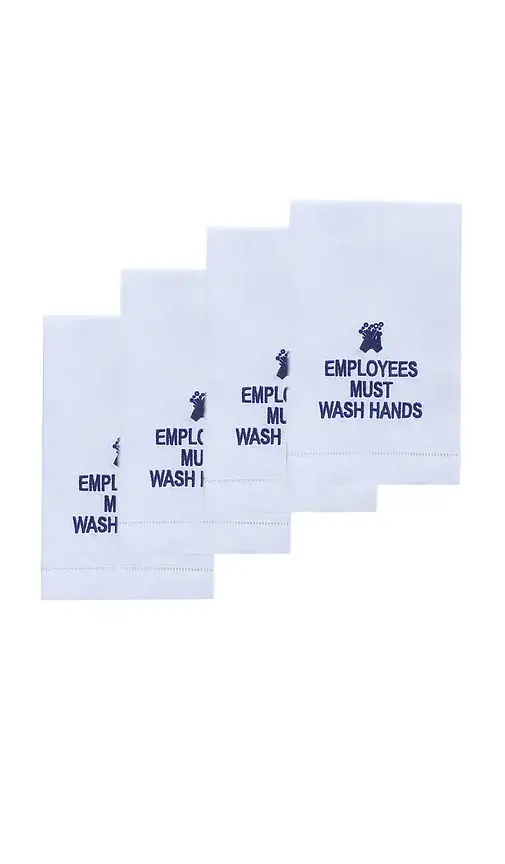 Chefanie Wash Hands Hand Towels | Image 1 Chefanie Wash Hands Hand Towels | Image 1