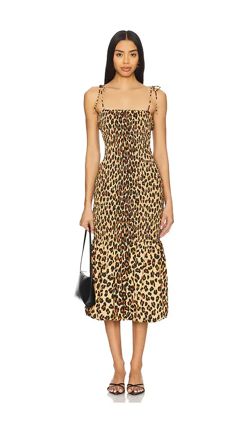 SIMONMILLER Canto Smocked Poplin Dress | Image 1 SIMONMILLER Canto Smocked Poplin Dress | Image 1