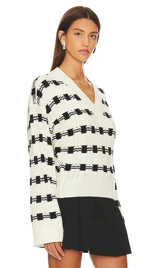 L'Academie Evran Check Sweater | Thumbnail 2 L'Academie Evran Check Sweater | Thumbnail 2