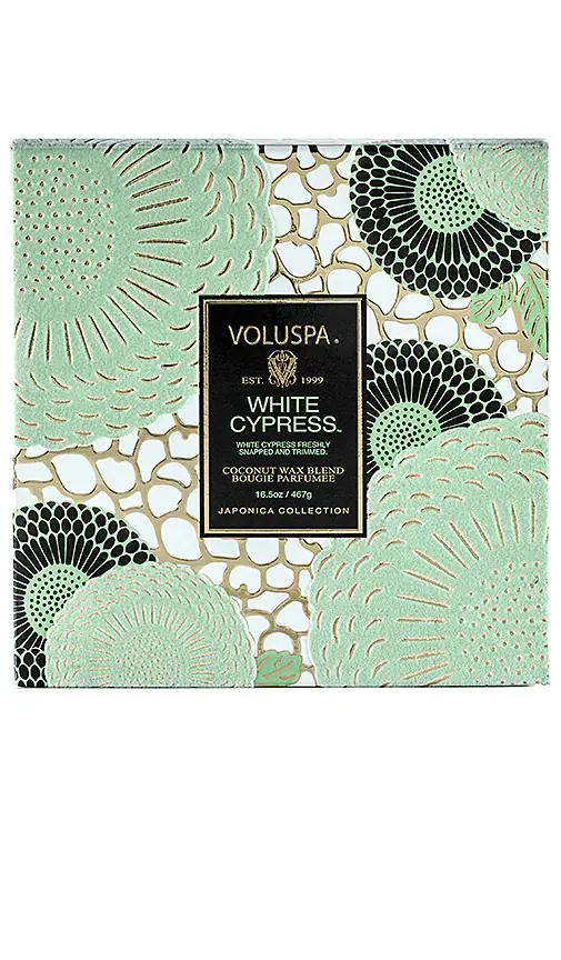 Voluspa White Cypress 3 Wick Hearth | Thumbnail 2 Voluspa White Cypress 3 Wick Hearth | Thumbnail 2