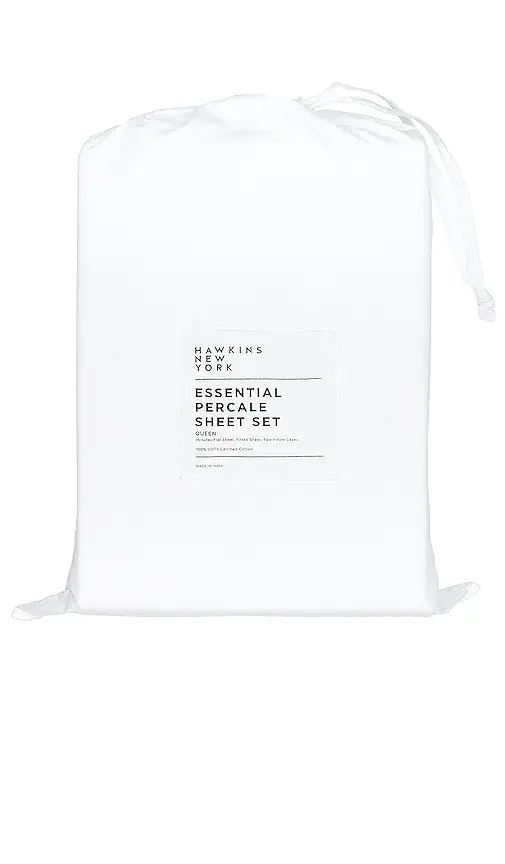 HAWKINS NEW YORK Essential Percale Bedding Queen Sheet Set