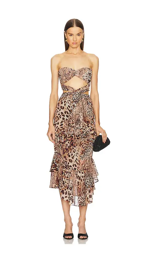 Michael Costello x REVOLVE Natalia Midi Dress | Image 1 Michael Costello x REVOLVE Natalia Midi Dress | Image 1