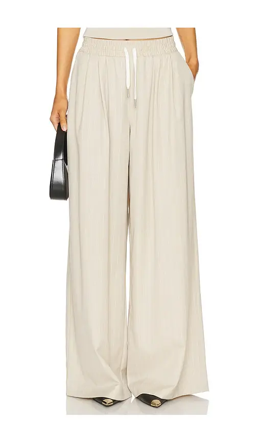 St. Agni Pinstripe Wool Drawstring Pants | Image 1 St. Agni Pinstripe Wool Drawstring Pants | Image 1