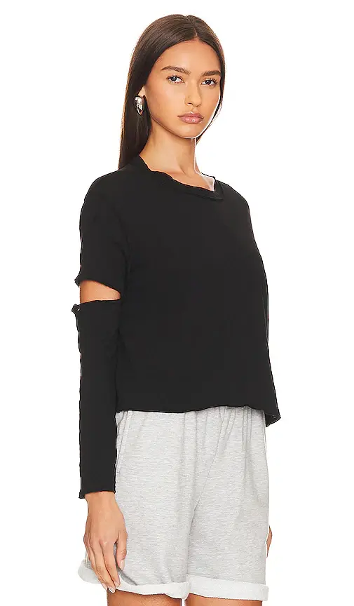 Bobi Elbow Cut Long Sleeve Top | Thumbnail 2 Bobi Elbow Cut Long Sleeve Top | Thumbnail 2