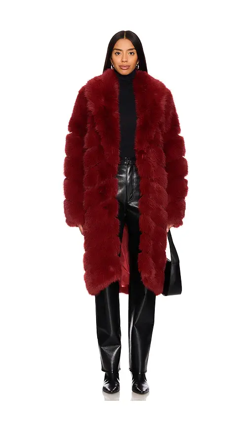 OW Collection Copenhagen Faux Fur Coat | Image 1 OW Collection Copenhagen Faux Fur Coat | Image 1