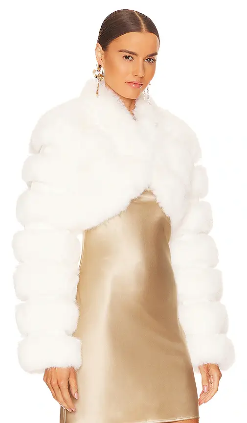 Adrienne Landau Faux Fox Fur Short Jacket | Thumbnail 2 Adrienne Landau Faux Fox Fur Short Jacket | Thumbnail 2