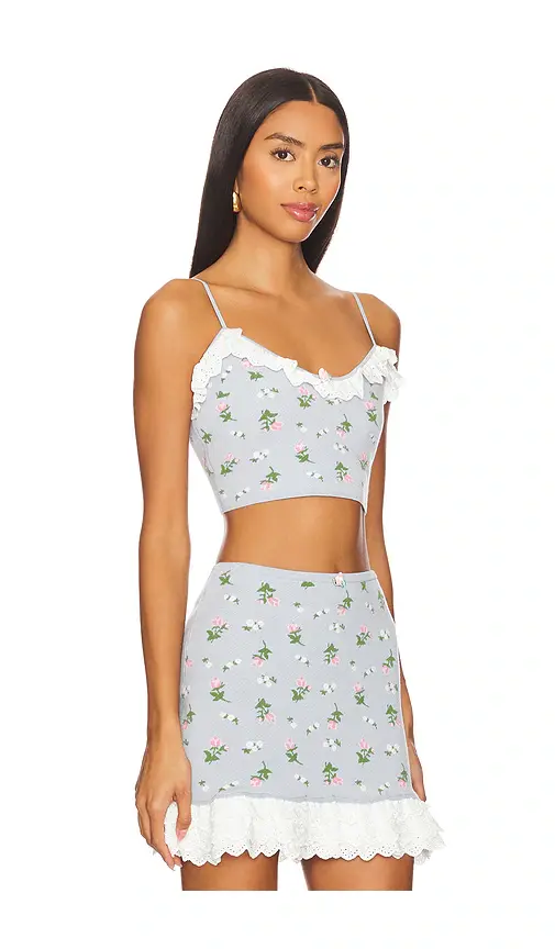 For Love & Lemons Amalia Knit Crop Top | Thumbnail 2