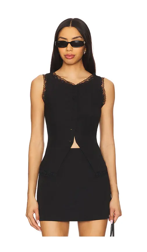 For Love & Lemons Shawna Vest | Image 1 For Love & Lemons Shawna Vest | Image 1