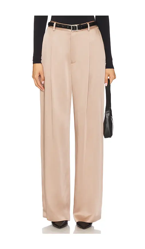 Lapointe Satin Relaxed Pant | Image 1 Lapointe Satin Relaxed Pant | Image 1