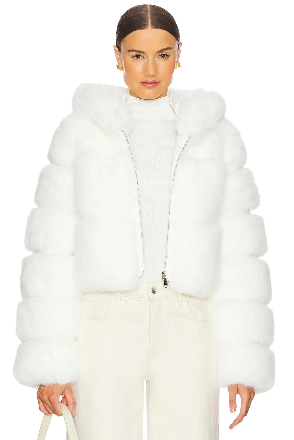 Adrienne Landau The Lina Faux Fur Jacket