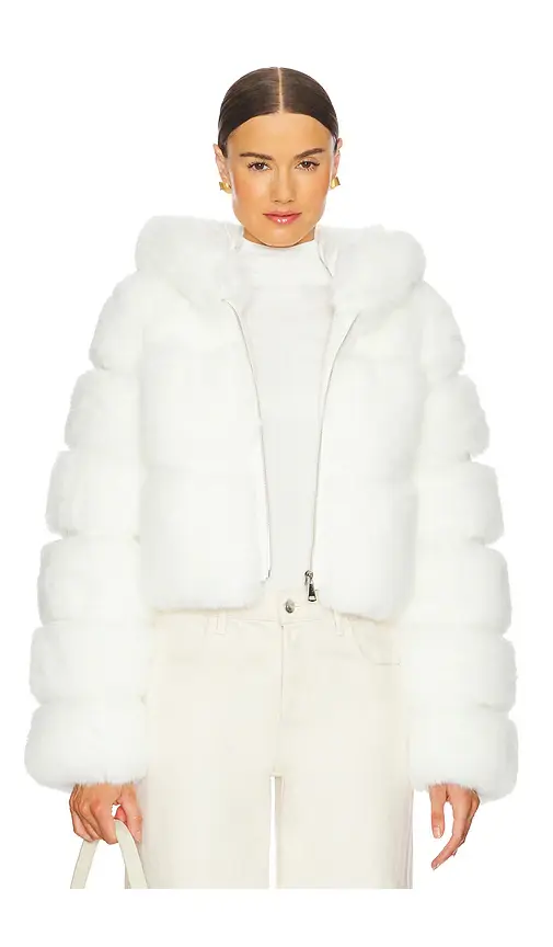 Adrienne Landau The Lina Faux Fur Jacket | Image 1 Adrienne Landau The Lina Faux Fur Jacket | Image 1