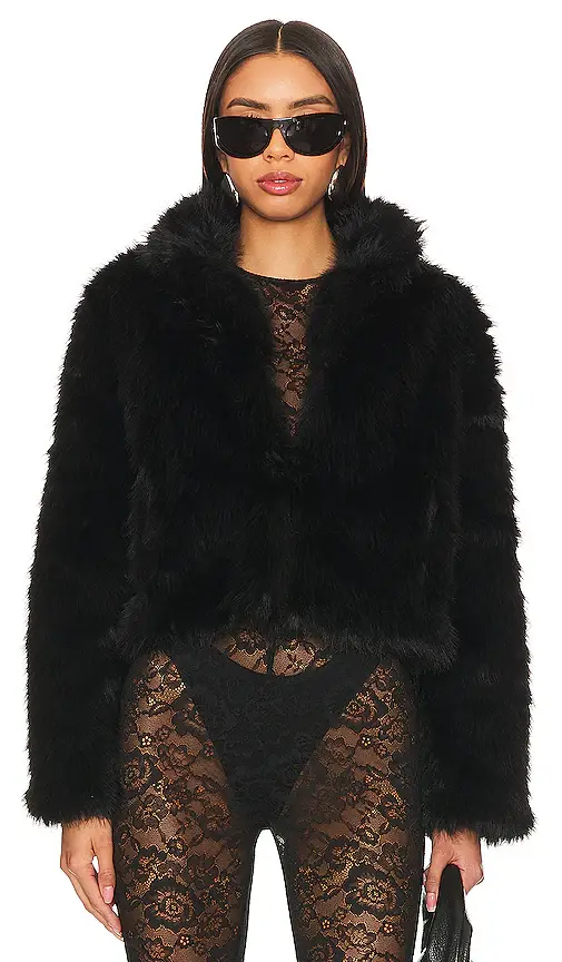 Adrienne Landau Faux Fox Fur Jacket | Thumbnail 2 Adrienne Landau Faux Fox Fur Jacket | Thumbnail 2