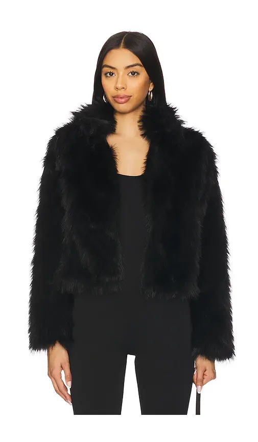 Adrienne Landau Faux Fur Easy Fit Jacket | Image 1 Adrienne Landau Faux Fur Easy Fit Jacket | Image 1