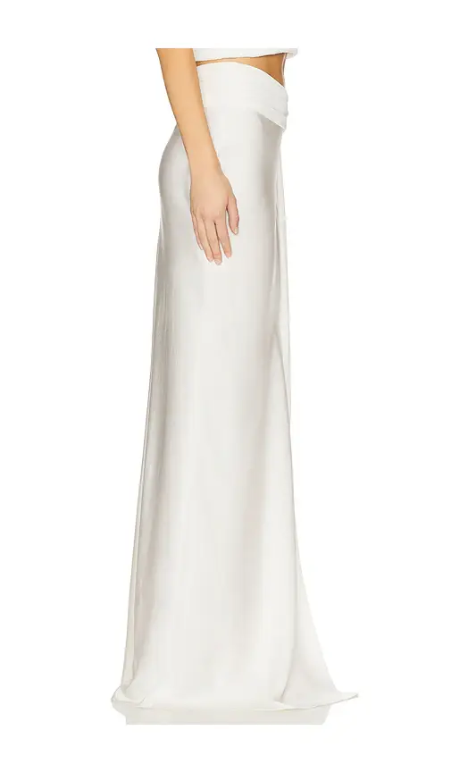 Lapointe Lightweight Satin Asymmetric Maxi Skirt | Thumbnail 2