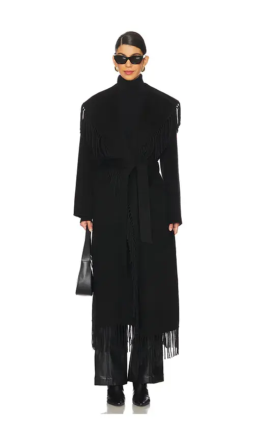 Simkhai Carrie Fringe Robe Coat | Thumbnail 2 Simkhai Carrie Fringe Robe Coat | Thumbnail 2