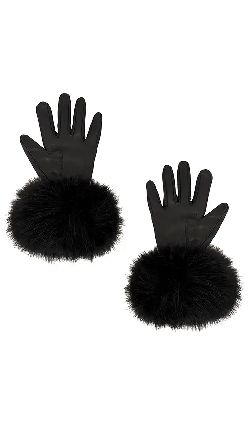 Adrienne Landau The Leather Faux Fur Glove | Thumbnail 2 Adrienne Landau The Leather Faux Fur Glove | Thumbnail 2