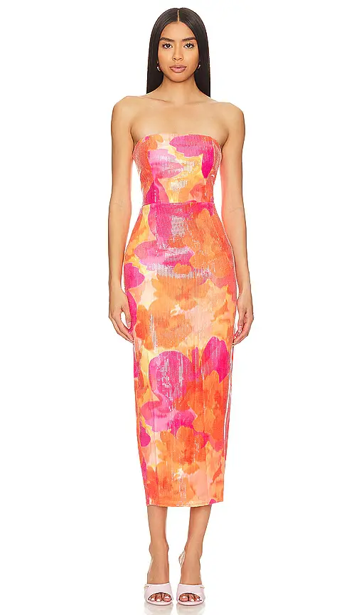 Runaway The Label Oralie Midi Dress | Image 1 Runaway The Label Oralie Midi Dress | Image 1