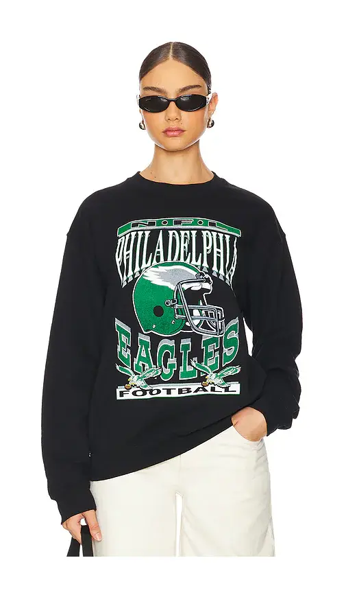 Junk Food Eagles Helmet Crewneck