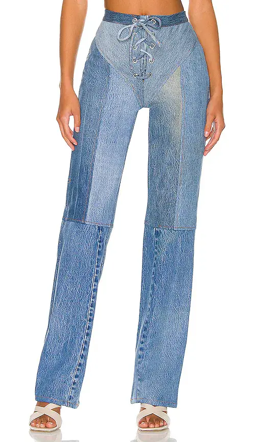 EB Denim Lace Up Jeans