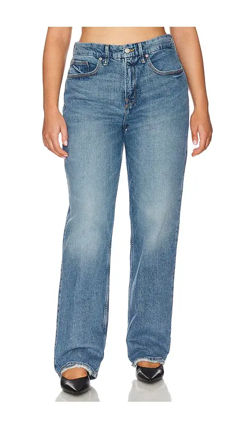 GOOD AMERICAN Good 90s Straight Leg Jeans | Thumbnail 2
