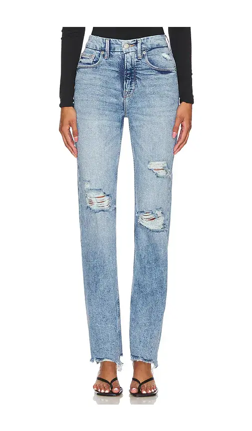 Good American Good Icon Straight Jeans | Image 1 Good American Good Icon Straight Jeans | Image 1