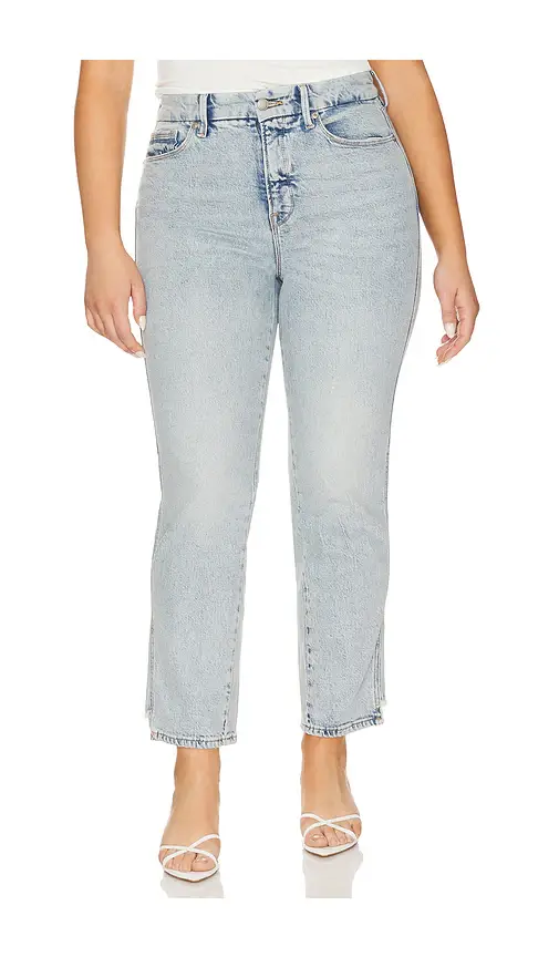 GOOD AMERICAN Good Curve Straight Jeans | Thumbnail 2 GOOD AMERICAN Good Curve Straight Jeans | Thumbnail 2