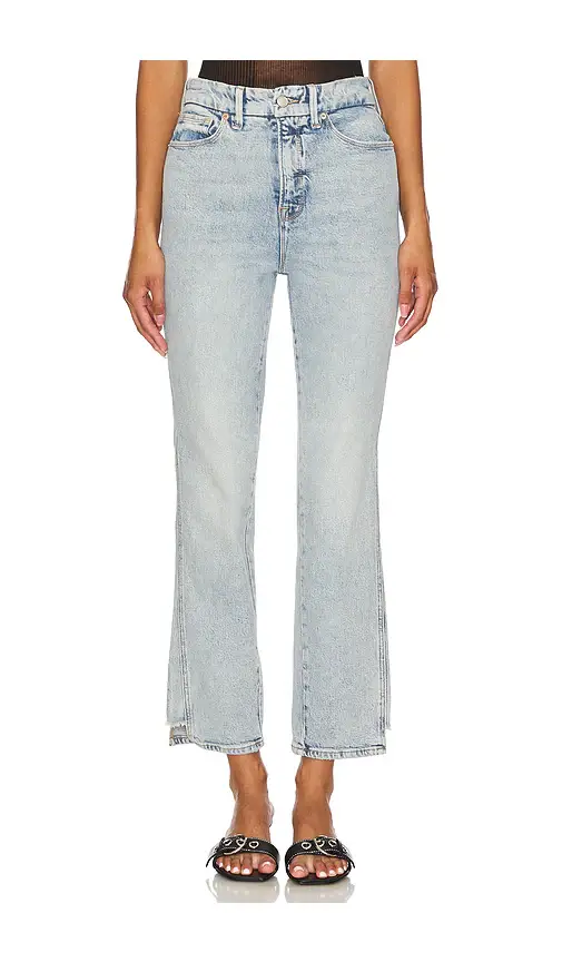 GOOD AMERICAN Good Curve Straight Jeans