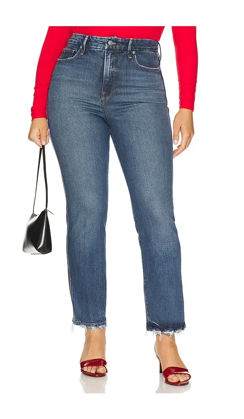 GOOD AMERICAN Good Curve Straight Jeans | Thumbnail 2 GOOD AMERICAN Good Curve Straight Jeans | Thumbnail 2