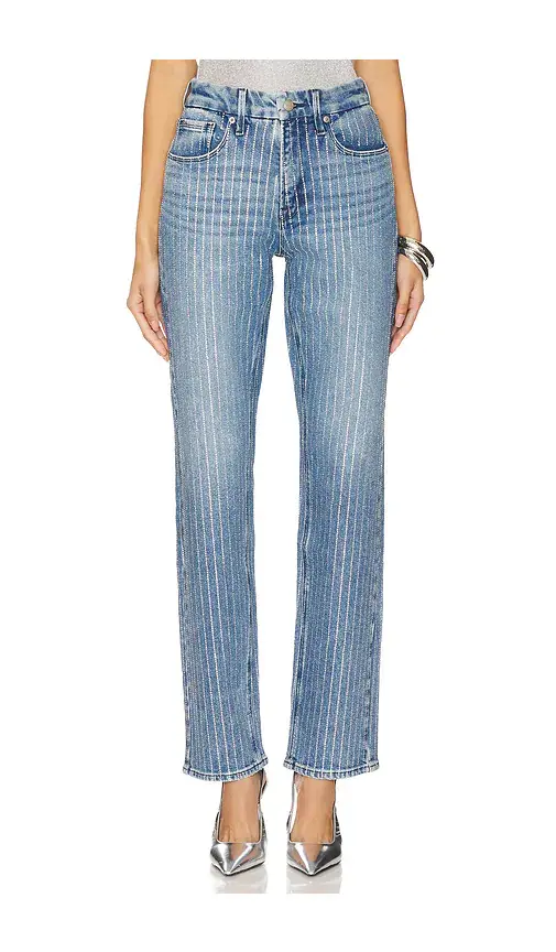 Good American Good Icon Rhinestone Jeans | Image 1 Good American Good Icon Rhinestone Jeans | Image 1