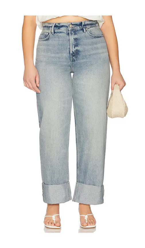 GOOD AMERICAN Good Barrel Relaxed Jeans | Thumbnail 2