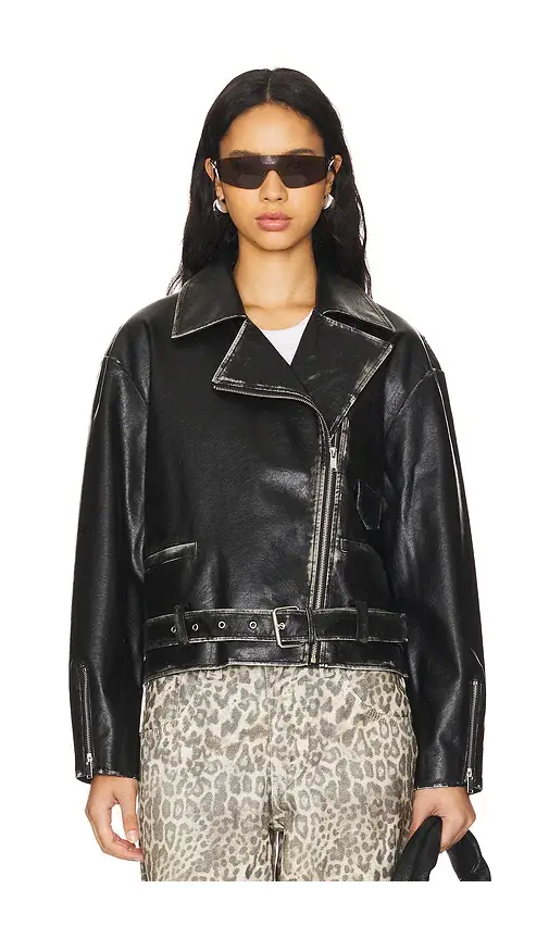 superdown Lana Faux Leather Jacket | Thumbnail 2 superdown Lana Faux Leather Jacket | Thumbnail 2