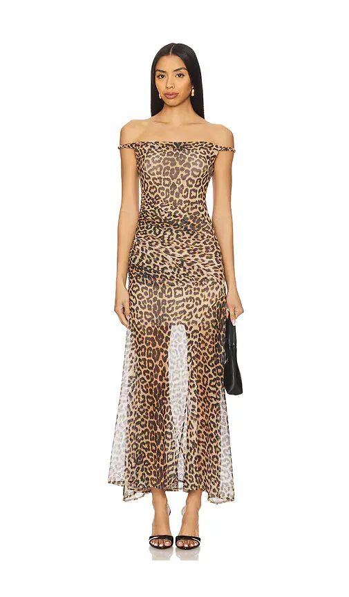 Alice + Olivia Alice + Olivia Bianca Twist Midi Dress | Image 1 Alice + Olivia Alice + Olivia Bianca Twist Midi Dress | Image 1