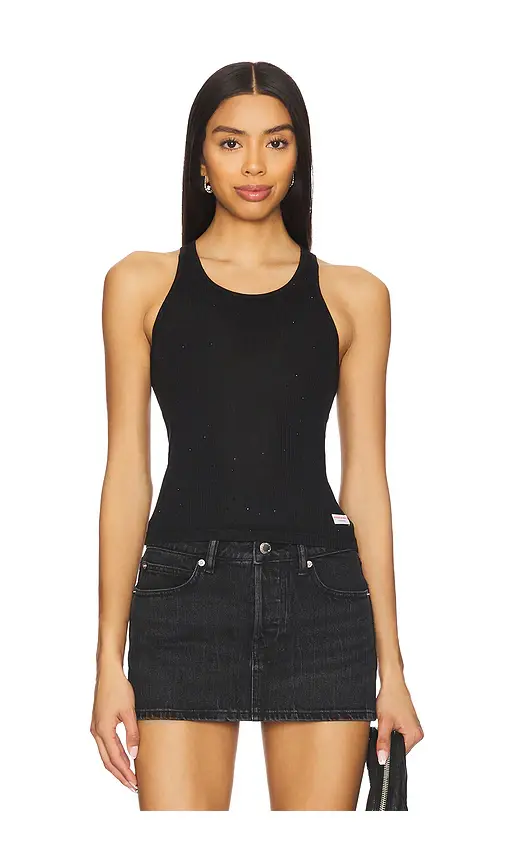 Alexander Wang Hotfix Classic Racer Tank | Image 1 Alexander Wang Hotfix Classic Racer Tank | Image 1