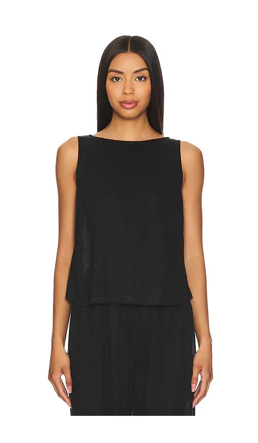 eberjey Organic Linen Crop Tank | Image 1 eberjey Organic Linen Crop Tank | Image 1