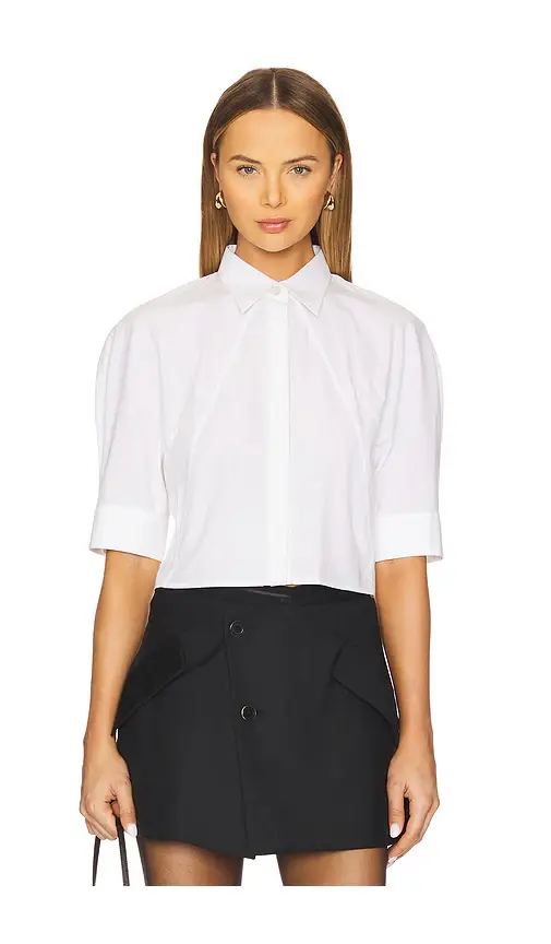 Helmut Lang Short Sleeve Articulated Top | Image 1 Helmut Lang Short Sleeve Articulated Top | Image 1