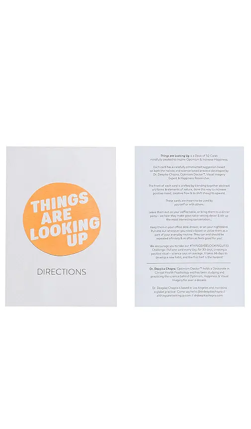 THINGS ARE LOOKING UP Things Are Looking Up The Optimism Deck | Thumbnail 2 THINGS ARE LOOKING UP Things Are Looking Up The Optimism Deck | Thumbnail 2