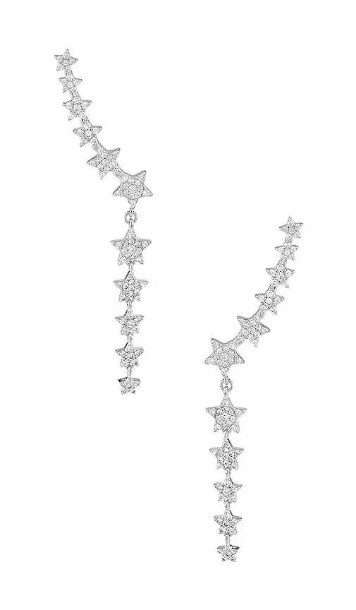 Shashi star Disco Climber Earrings