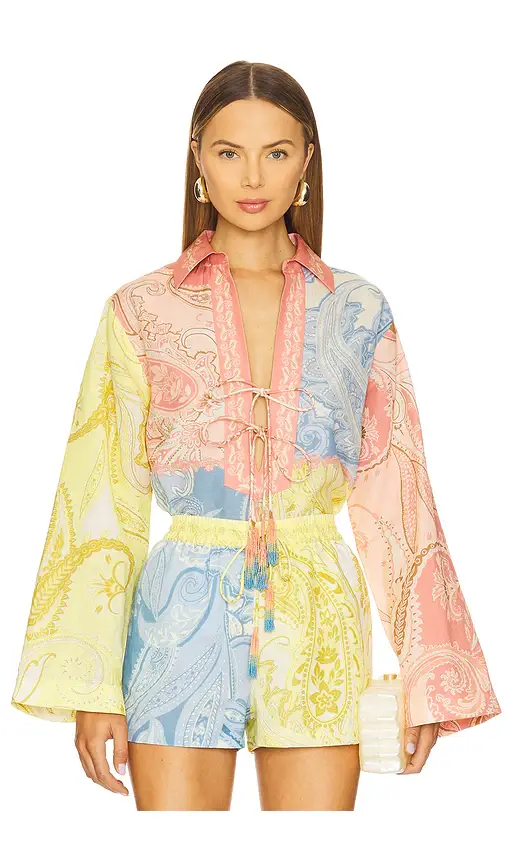Hemant & Nandita Drop Shoulder Collared Tunic