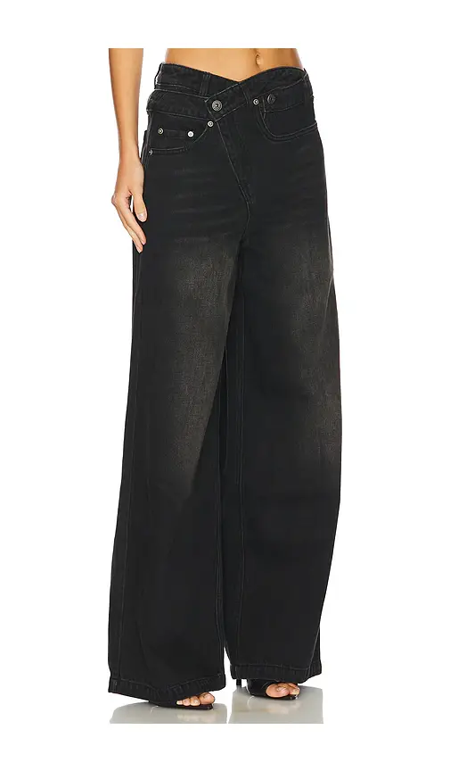MARRKNULL Wrapped Wide Leg Jeans | Thumbnail 2