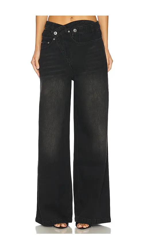 MARRKNULL Wrapped Wide Leg Jeans | Image 1 MARRKNULL Wrapped Wide Leg Jeans | Image 1