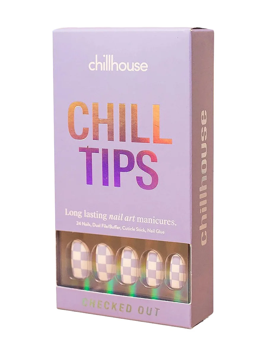 Checked Out Chill Tips Press-On Nails Checked Out Chill Tips Press-On Nails