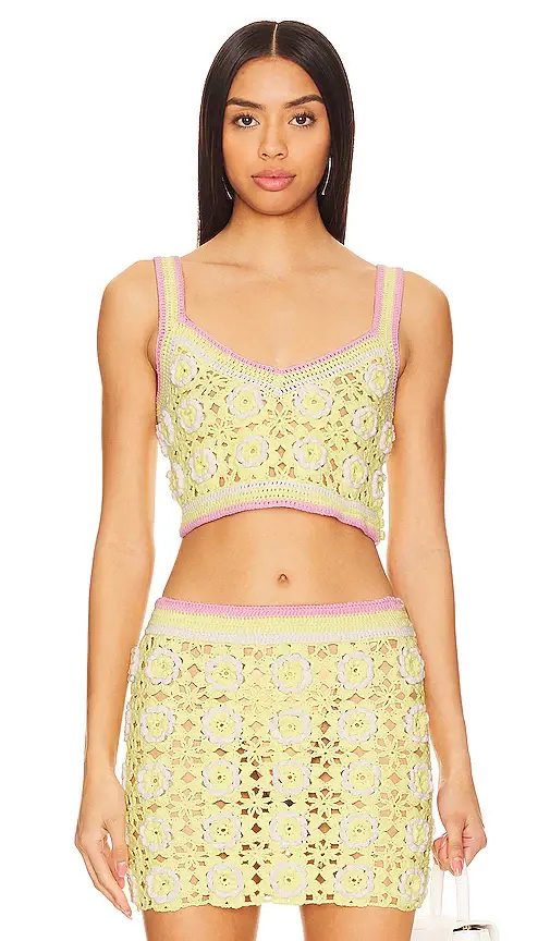Lovers and Friends Meadow Crochet Top