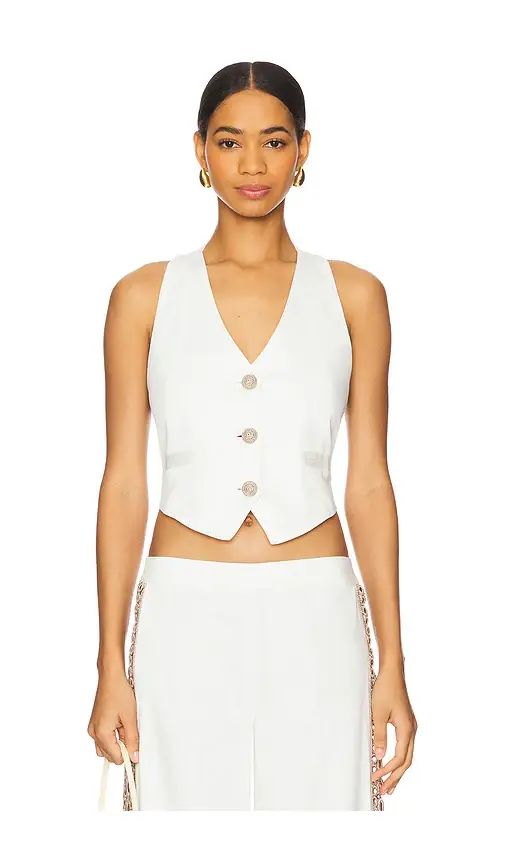 My Beachy Side Coconut V Neck Vest | Image 1 My Beachy Side Coconut V Neck Vest | Image 1