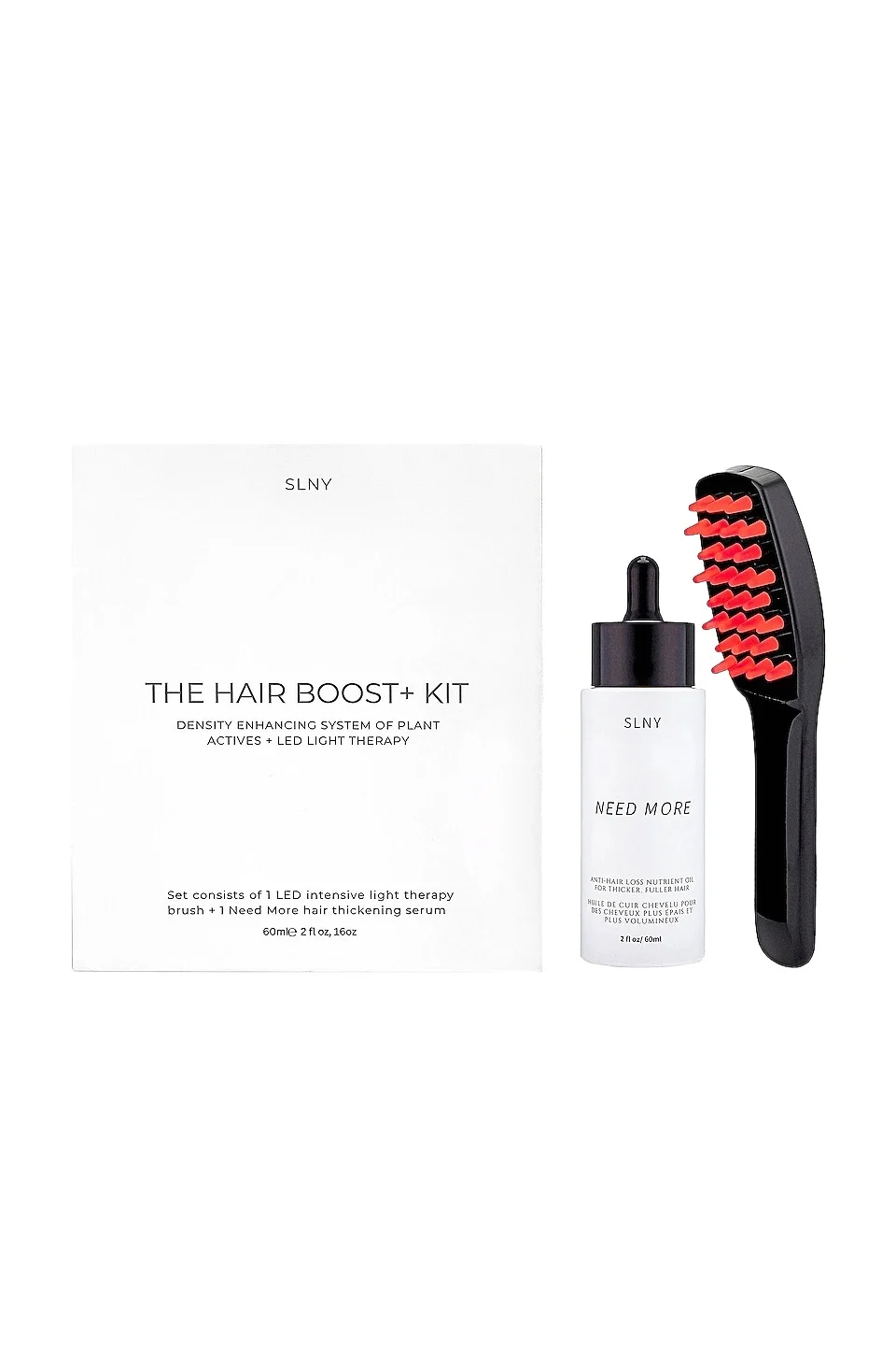 Solaris Laboratories NY Intensive LED Hair Growth Brush & Need More Anti-Hair Loss Serum Treatment Set