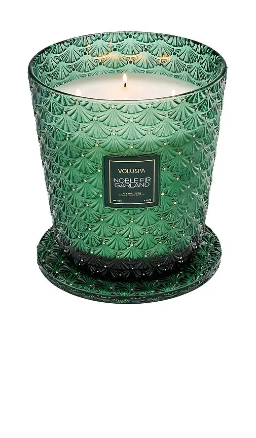 Voluspa Noble Fir Garland 5 Wick Hearth Candle | Thumbnail 2