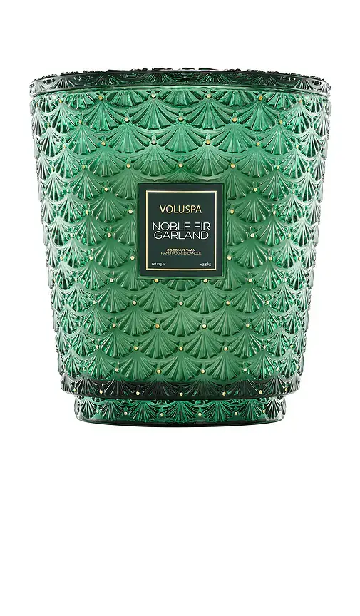 Voluspa Noble Fir Garland 5 Wick Hearth Candle | Image 1 Voluspa Noble Fir Garland 5 Wick Hearth Candle | Image 1