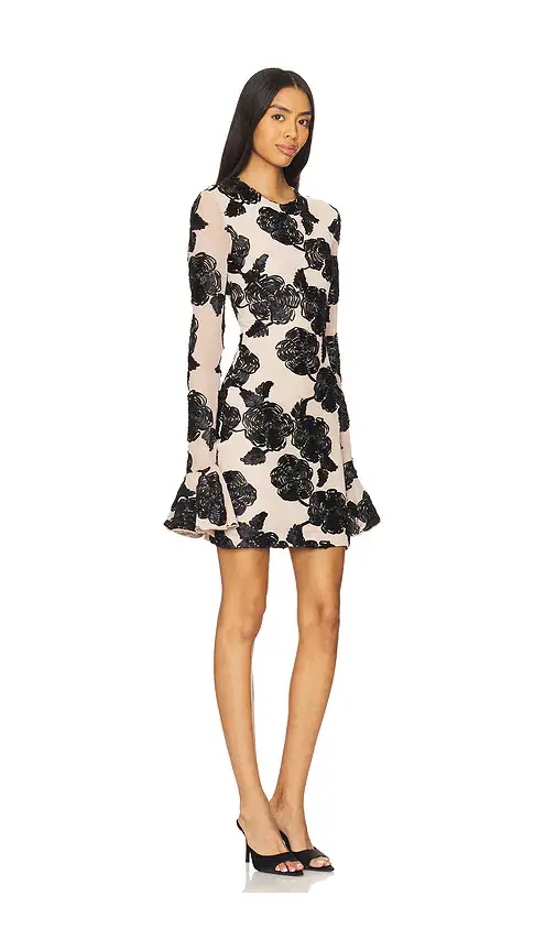 ROTATE Flower Mesh Mini Dress | Thumbnail 2