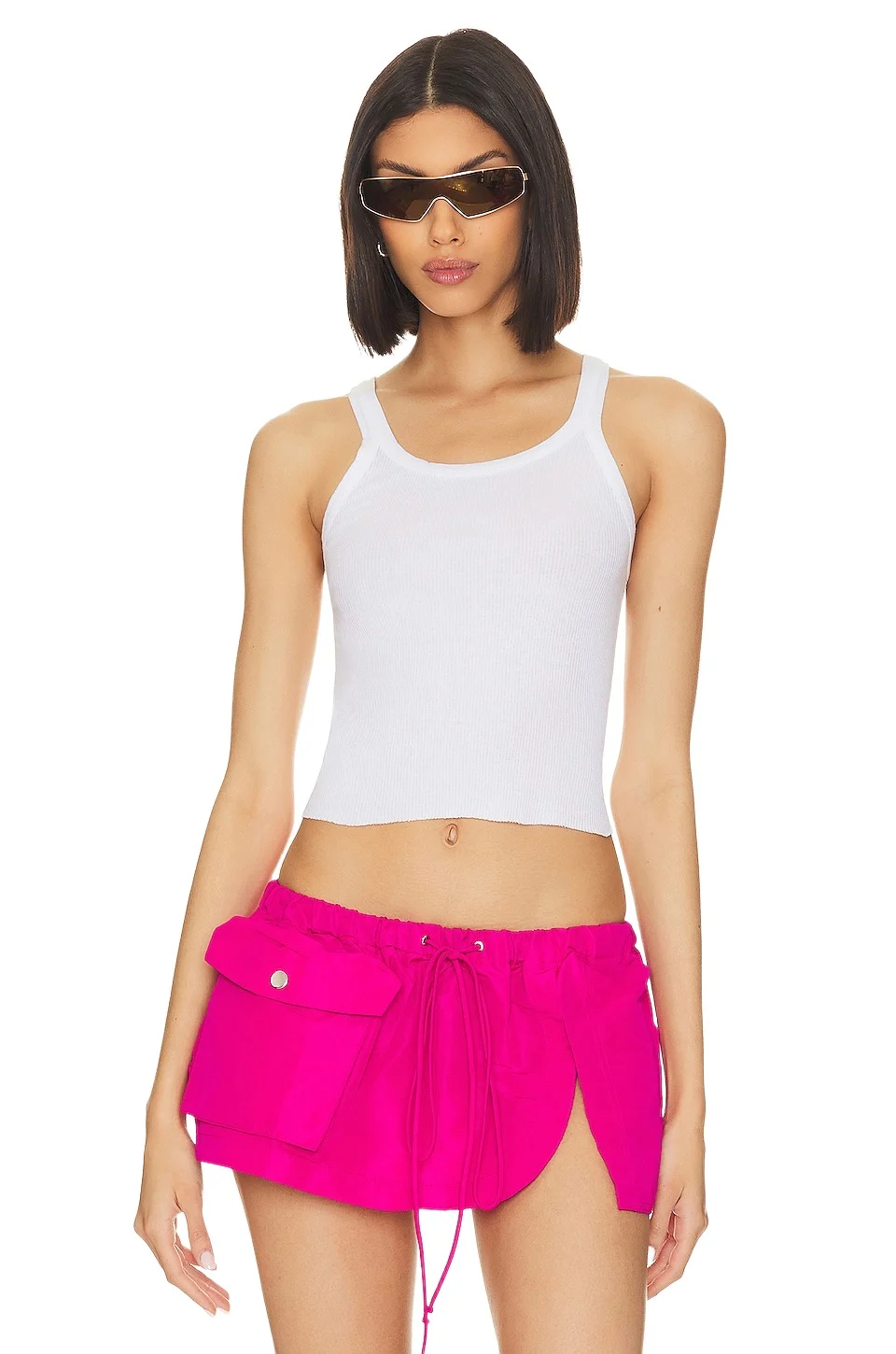 x Hanes Cropped Rib Tank x Hanes Cropped Rib Tank