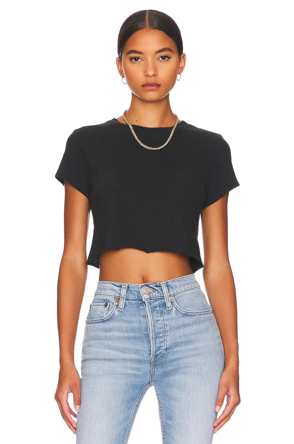 x Hanes Cropped 60's Slim Tee